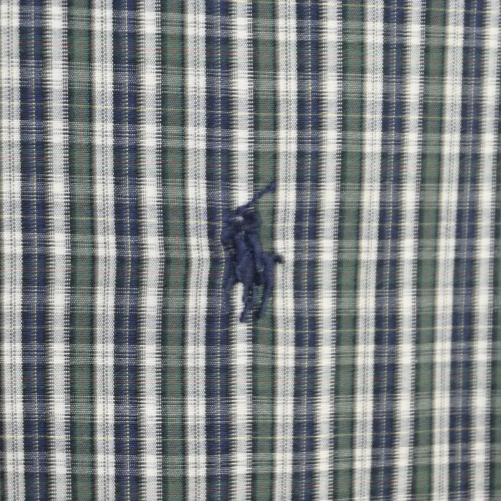 VTG Polo Ralph Lauren Marlowe Dress Shirt Plaid Long Sleeve Button Up Mens Large